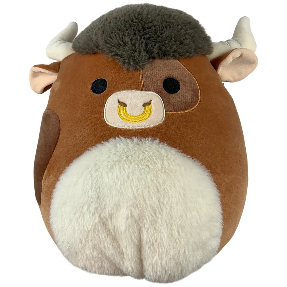 Squishmallows 12 Inch Shep the Bull Brown Cow Plush Stuffed Animal Toy 2023